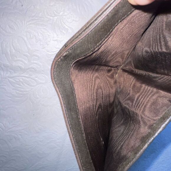 AUTHENTIC Prada Nylon Compact Wallet Brown - Picture 7 of 9